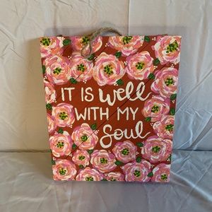 "It Is Well With My Soul" painted wood